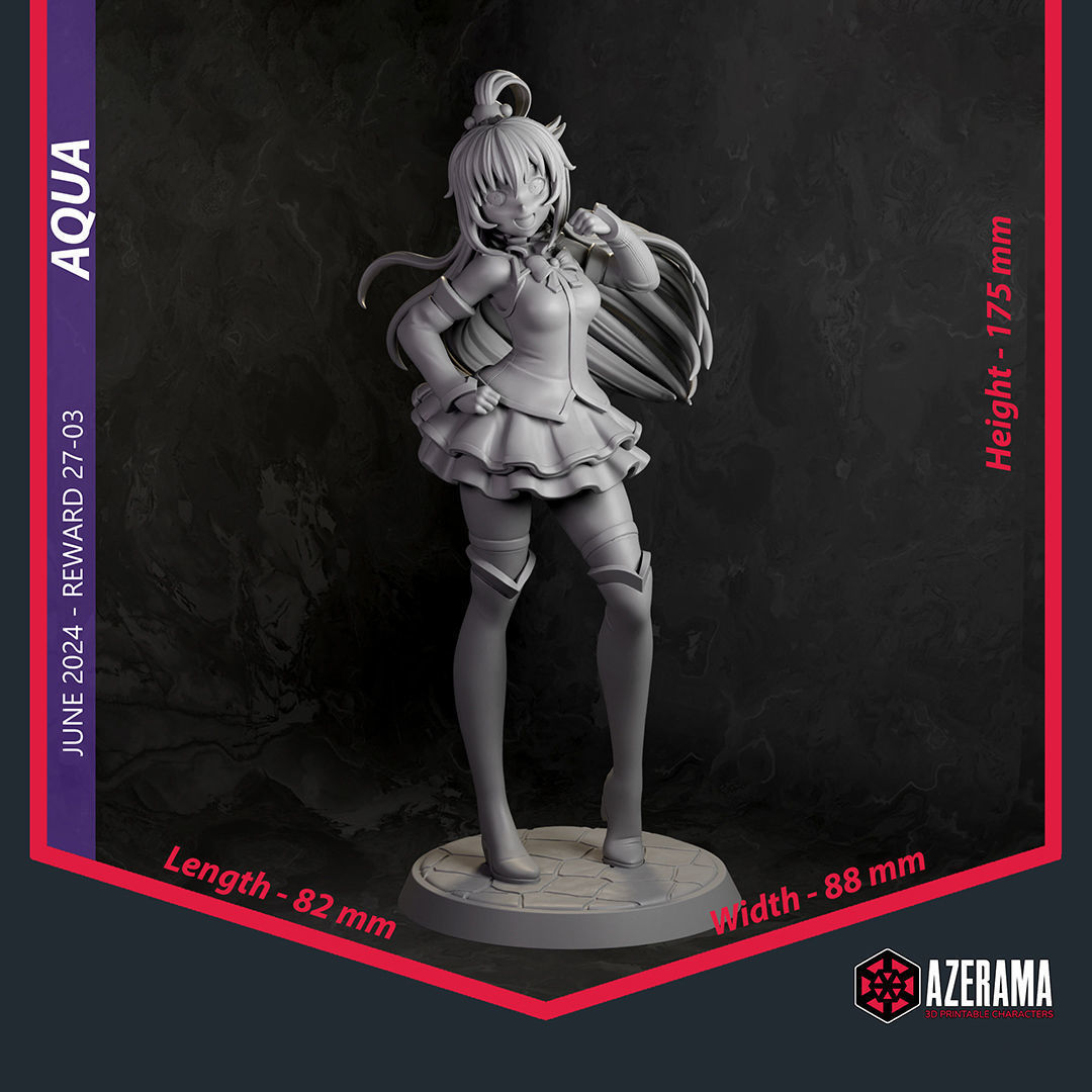 Aqua STL Ready for 3D Printing 3D print model_3