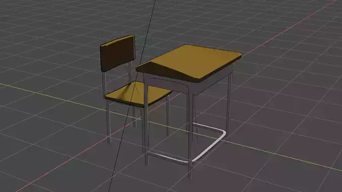 low poly desk
