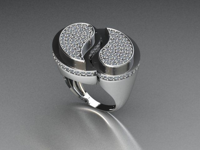 jewelry ring 3D print model_2