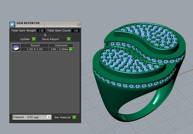jewelry ring 3D print model_6