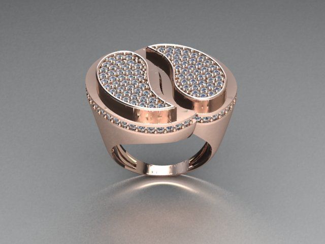 jewelry ring 3D print model_3
