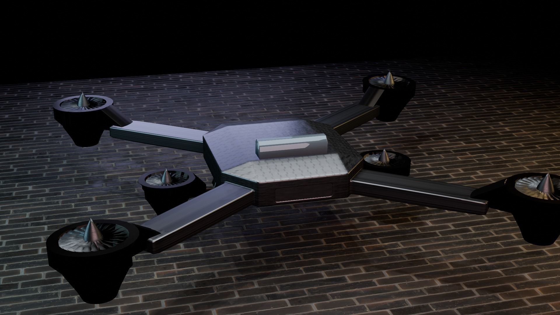 future drone  3D model_14