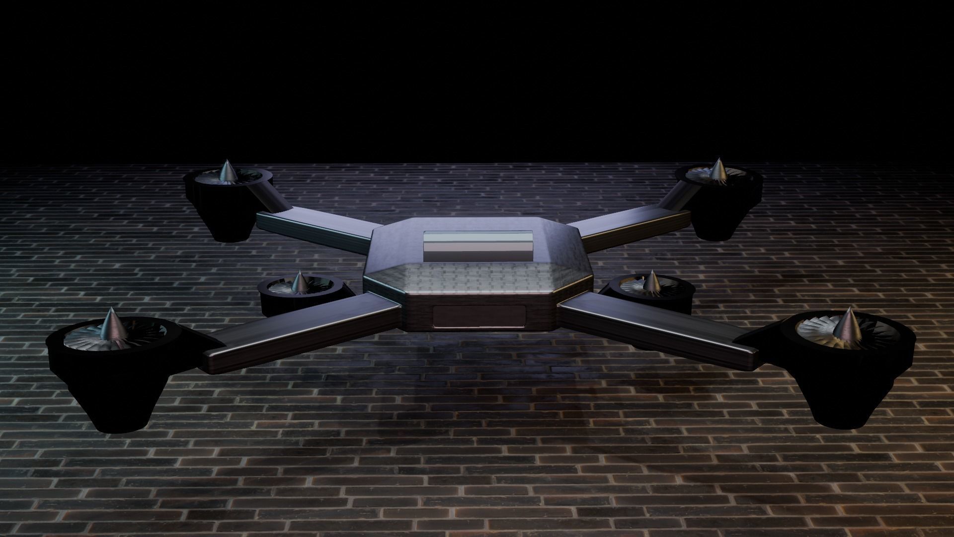 future drone  3D model_13