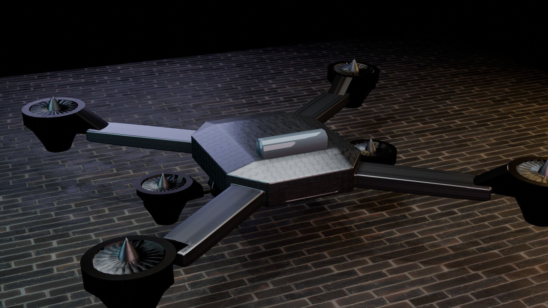 future drone  3D model_15