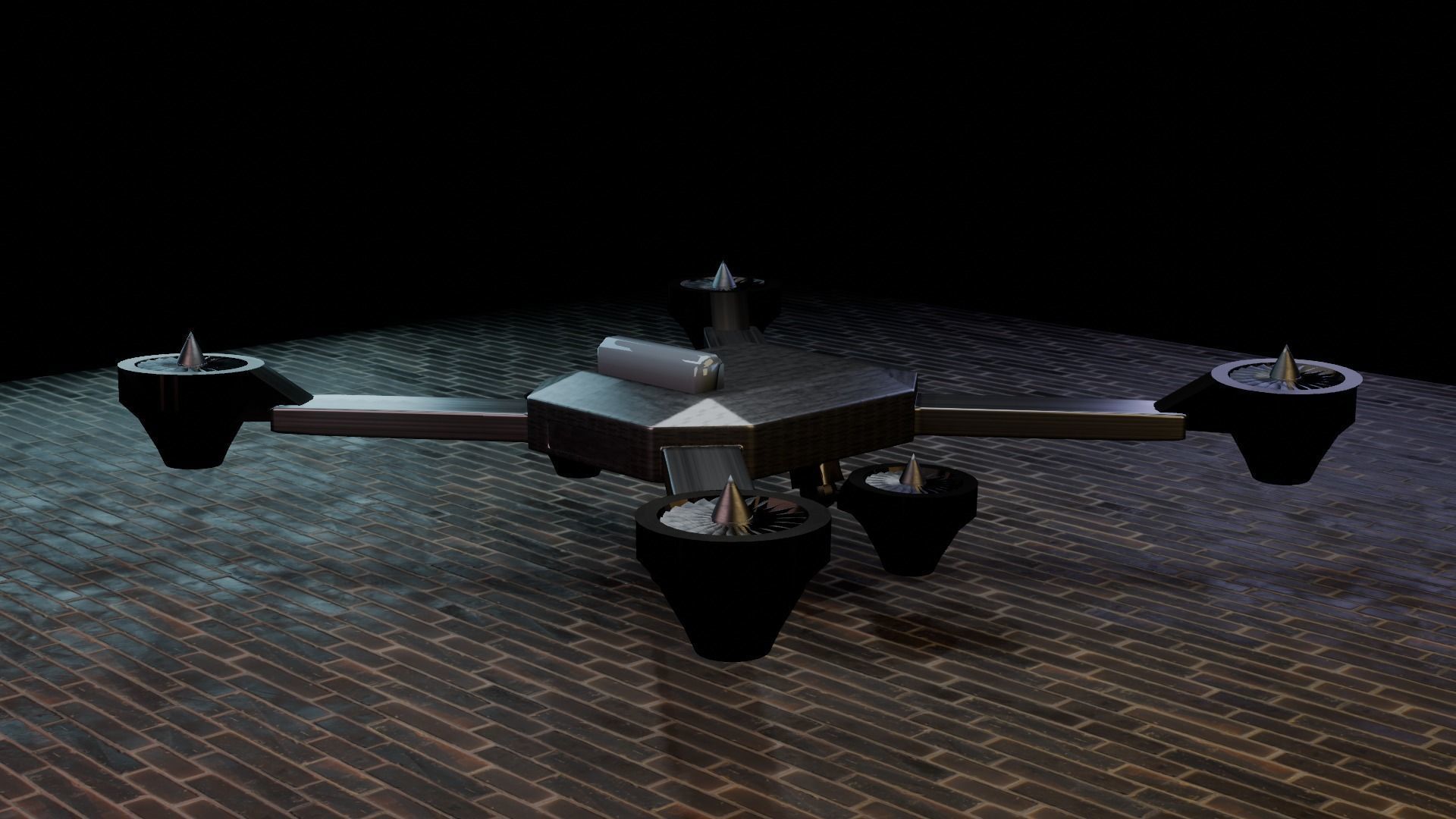 future drone  3D model_12