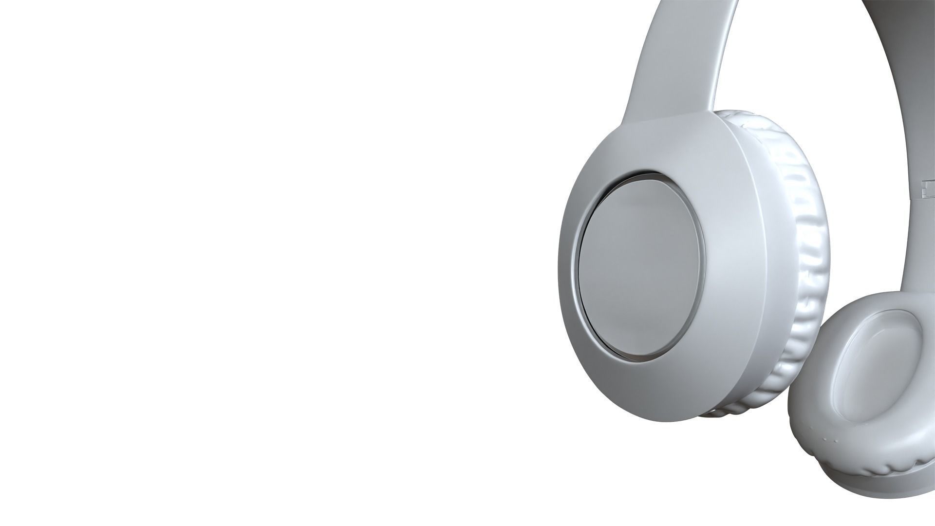 Headphone M3 HJ-4J Zulu White 3D model_5