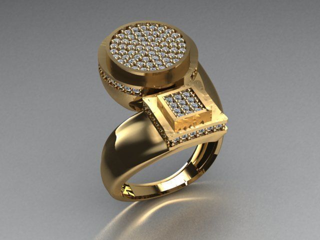 jewelry ring 3D print model_1