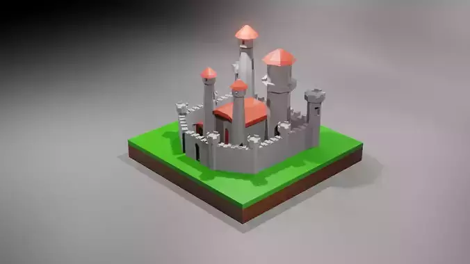 Low poly castle