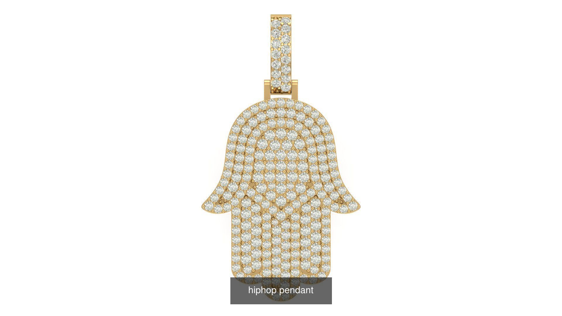 hiphop pendant 3D Model Collection_39