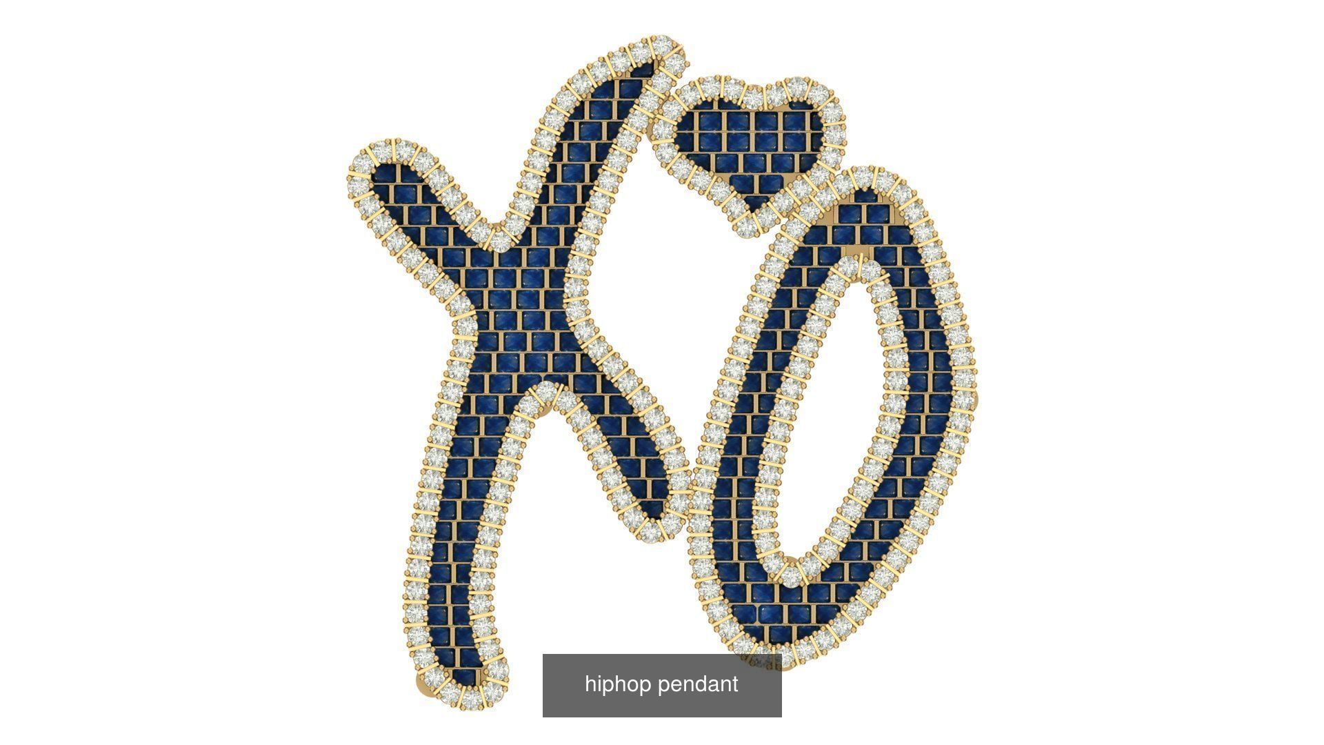 hiphop pendant 3D Model Collection_45