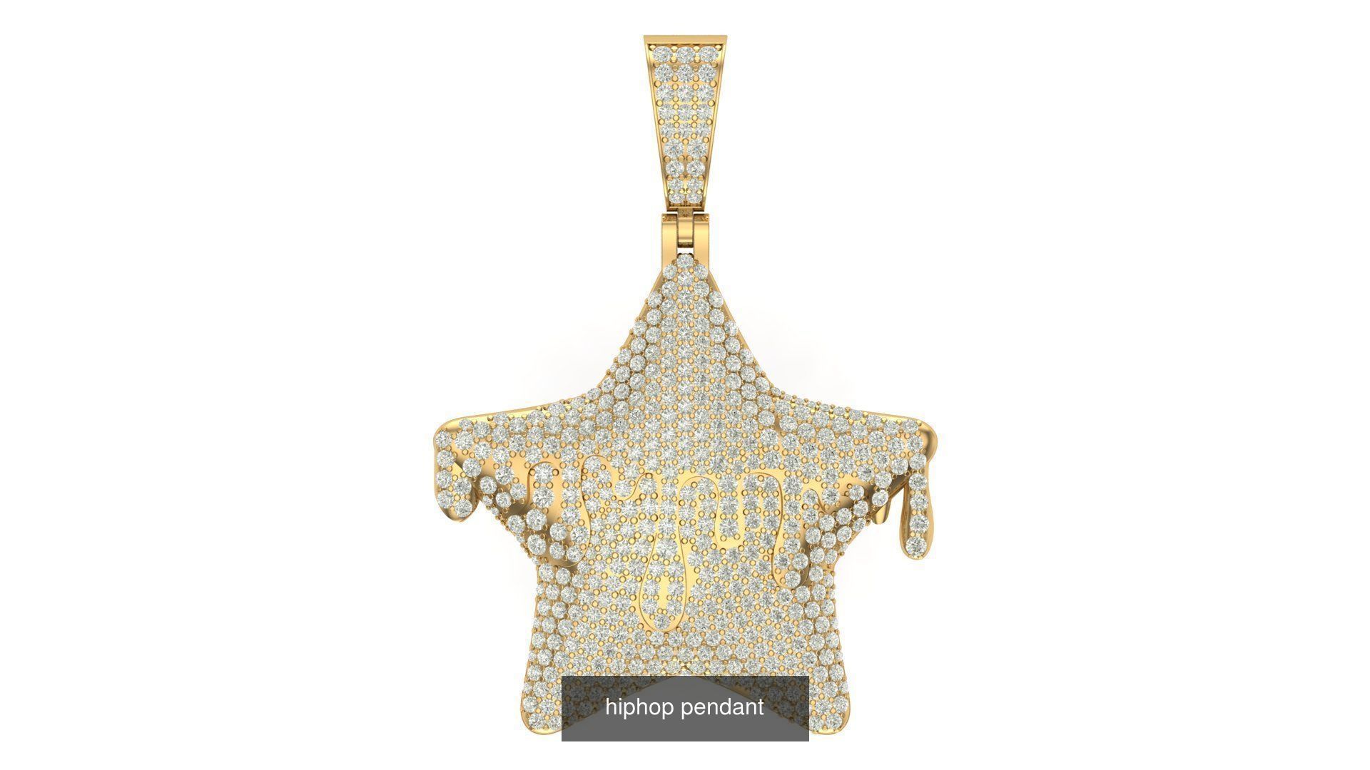 hiphop pendant 3D Model Collection_47