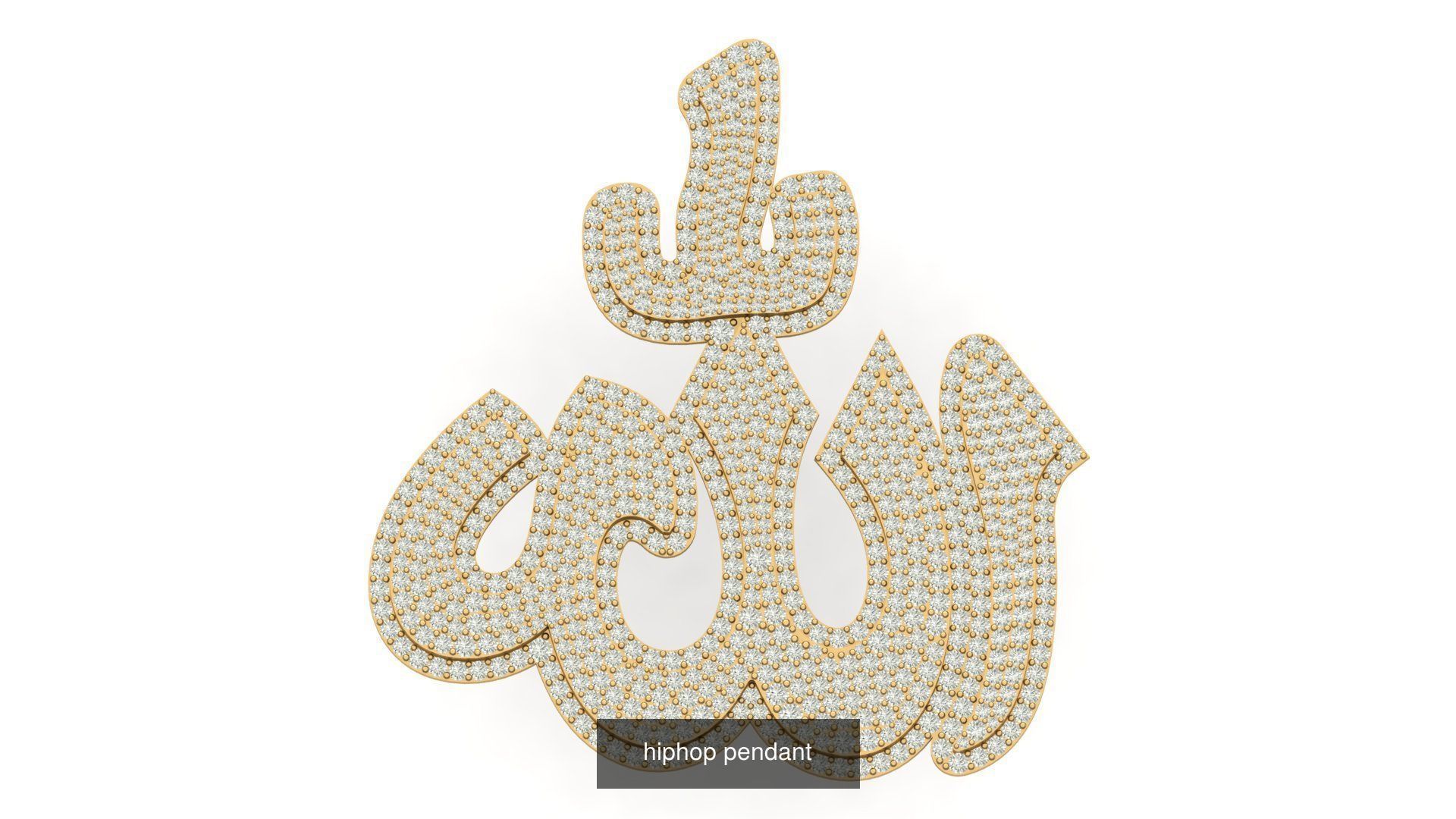 hiphop pendant 3D Model Collection_40