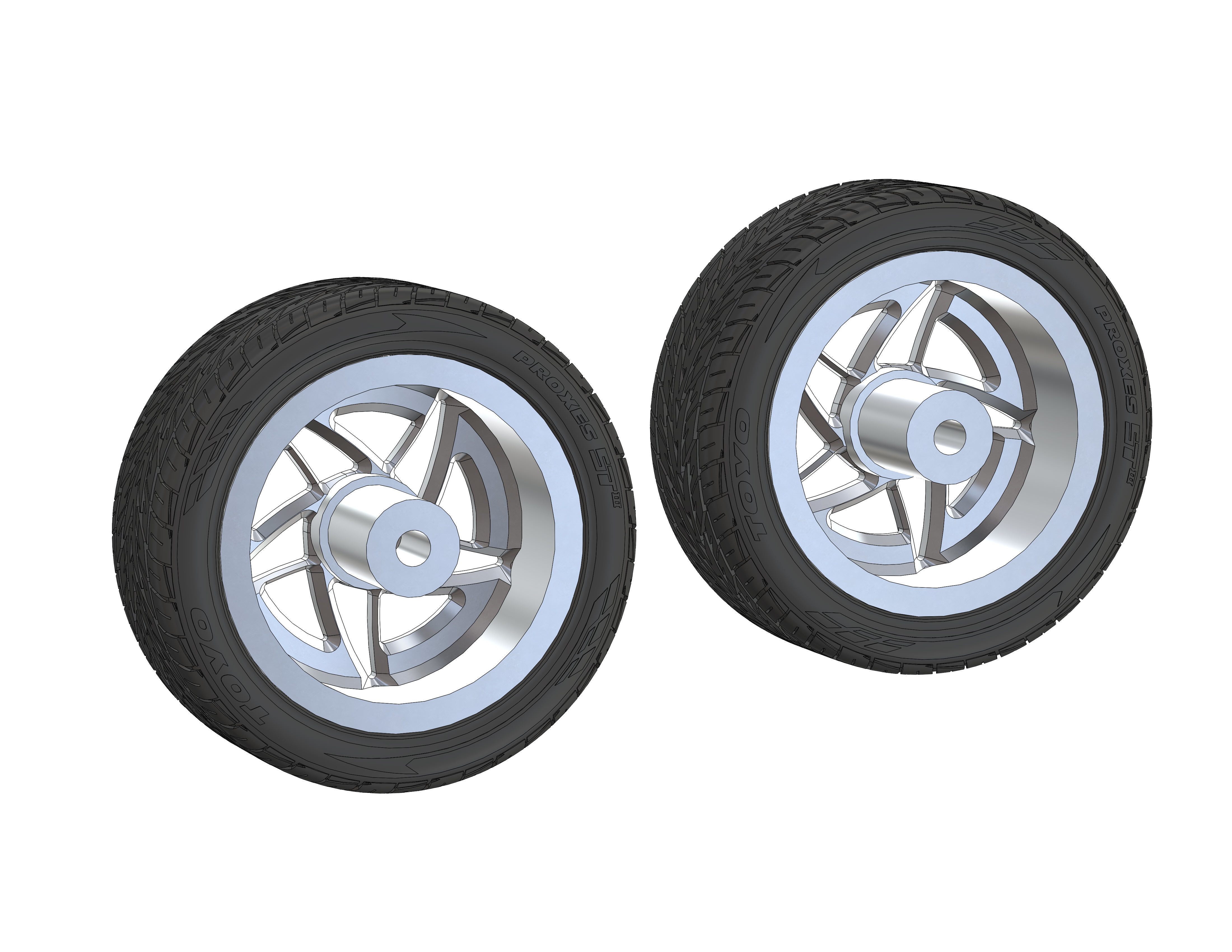Custom wheels HRBB Speedstar for your scale model 3D print model_3