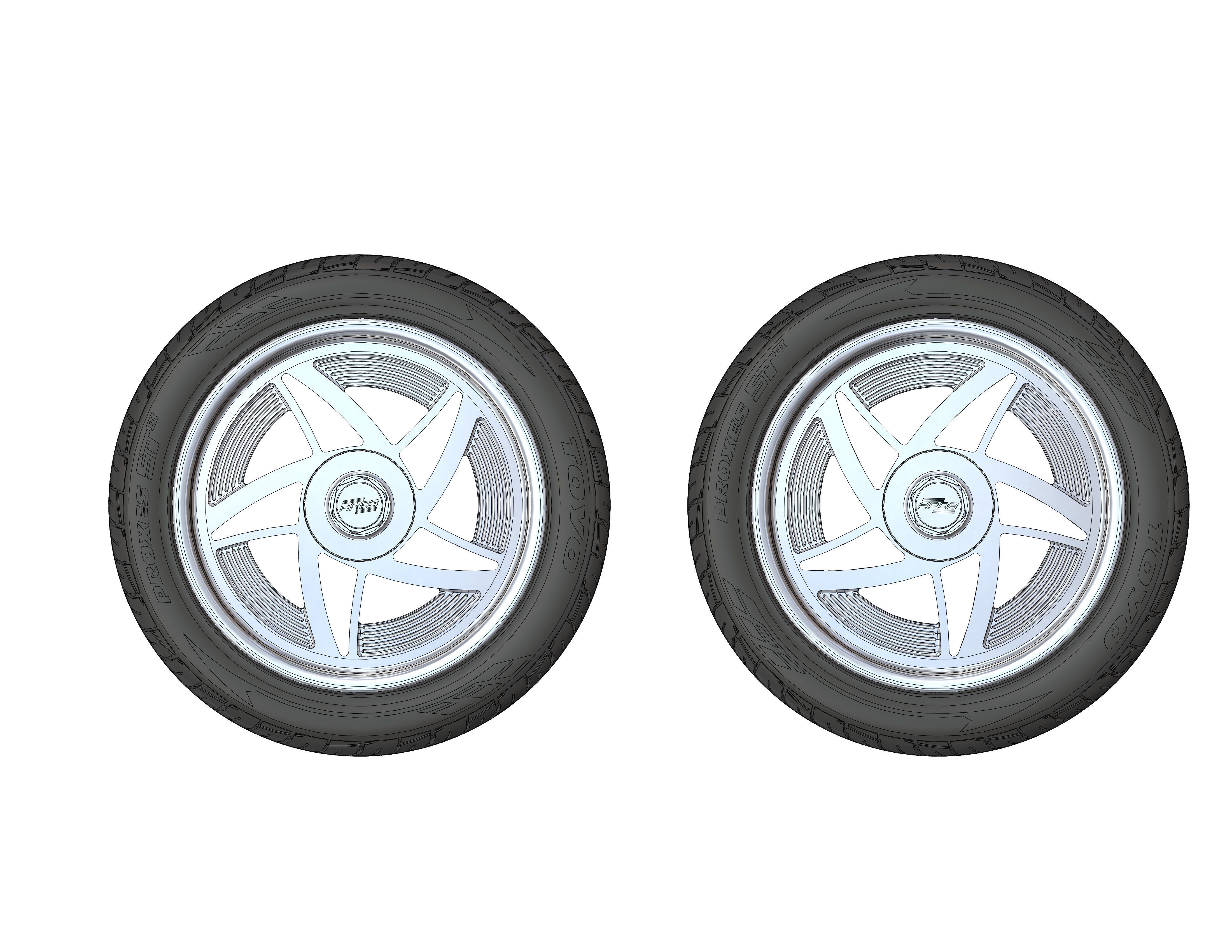 Custom wheels HRBB Speedstar for your scale model 3D print model_4