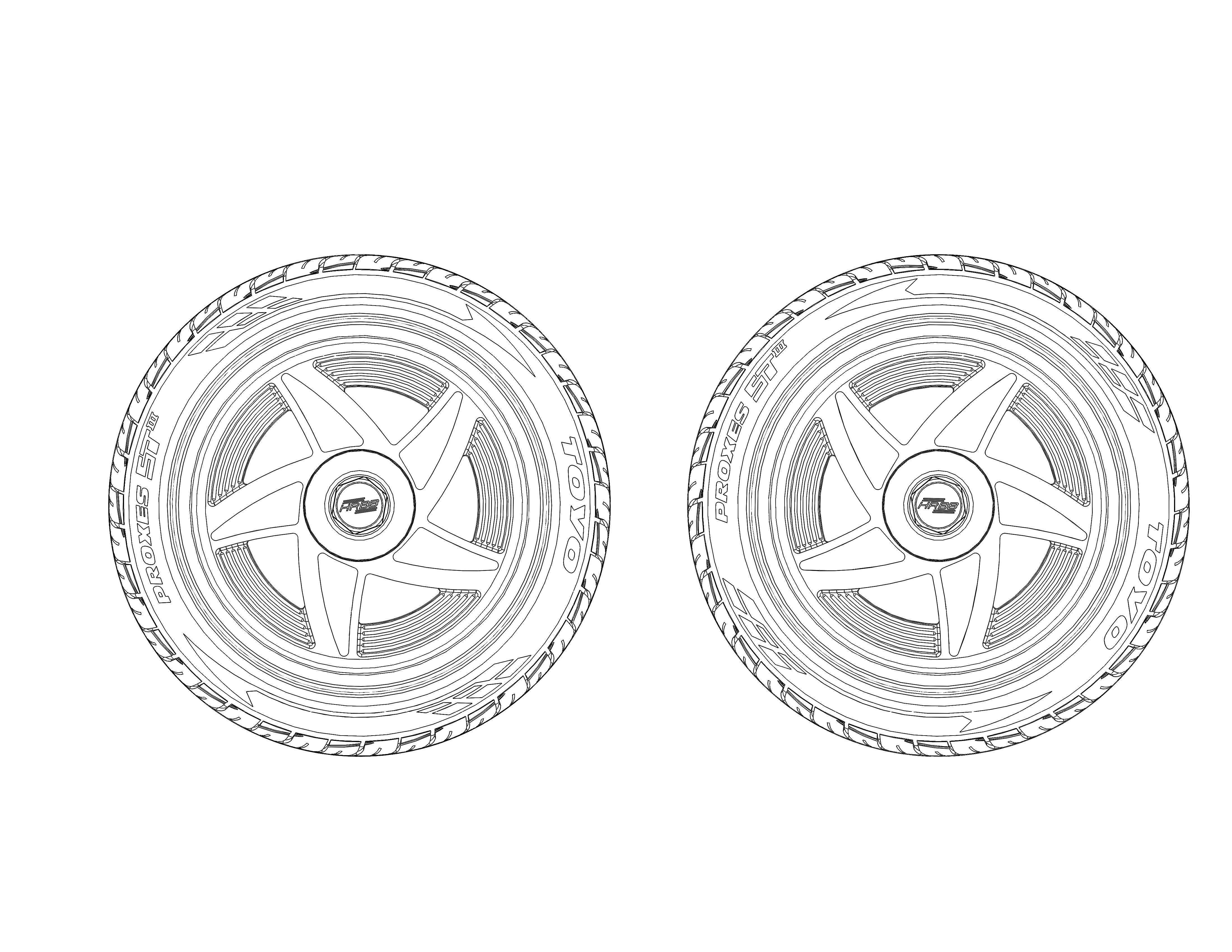 Custom wheels HRBB Speedstar for your scale model 3D print model_7