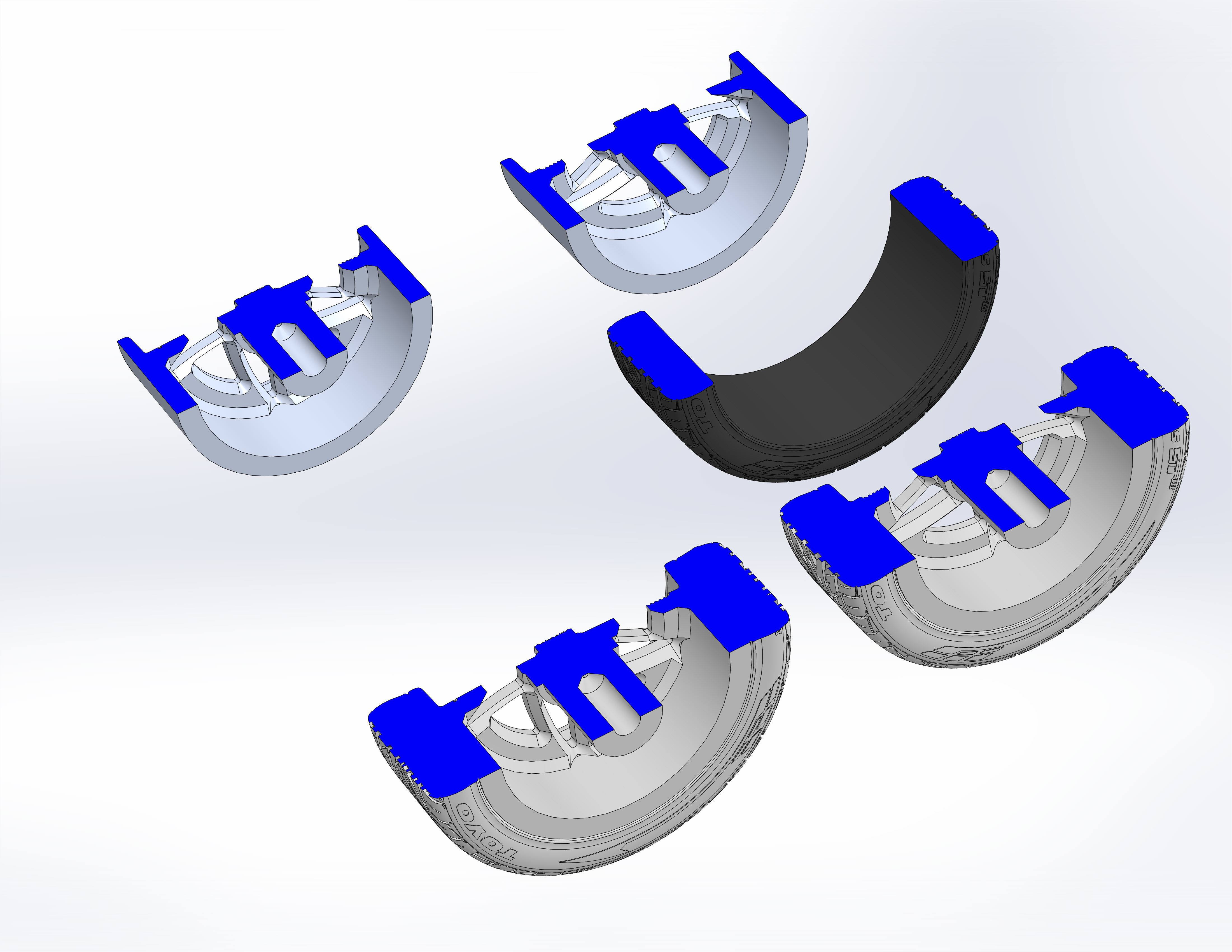 Custom wheels HRBB Speedstar for your scale model 3D print model_11