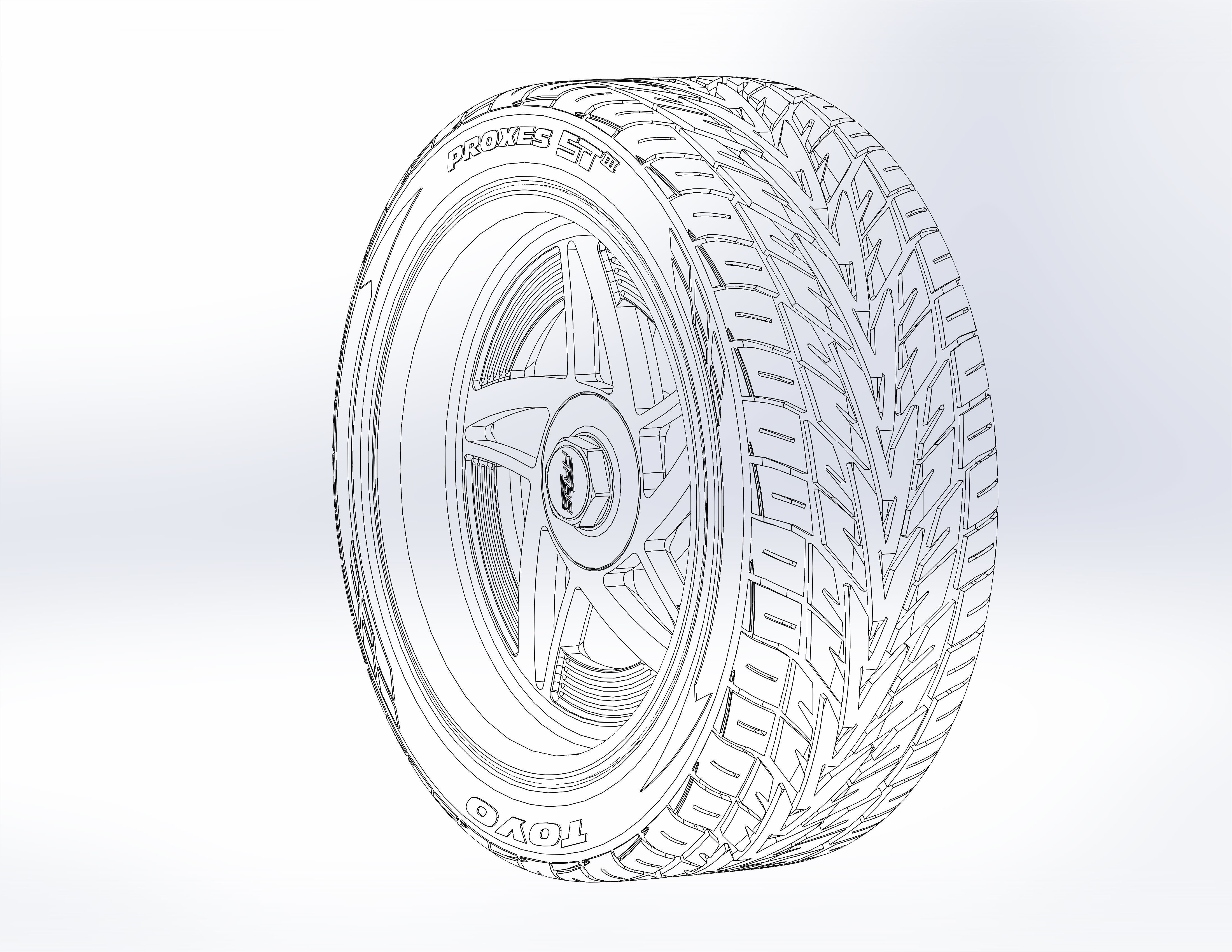Custom wheels HRBB Speedstar for your scale model 3D print model_6