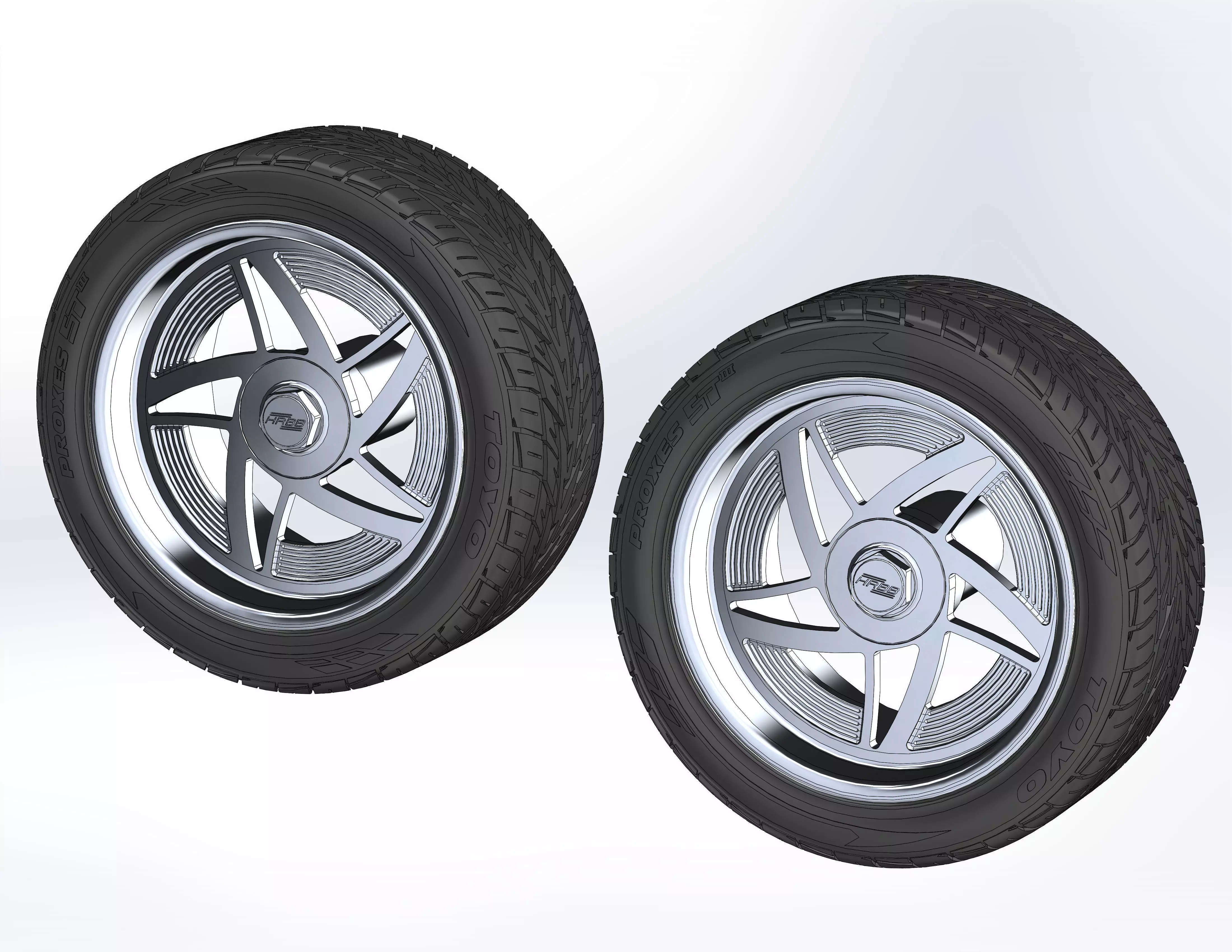 Custom wheels HRBB Speedstar for your scale model 3D print model_0