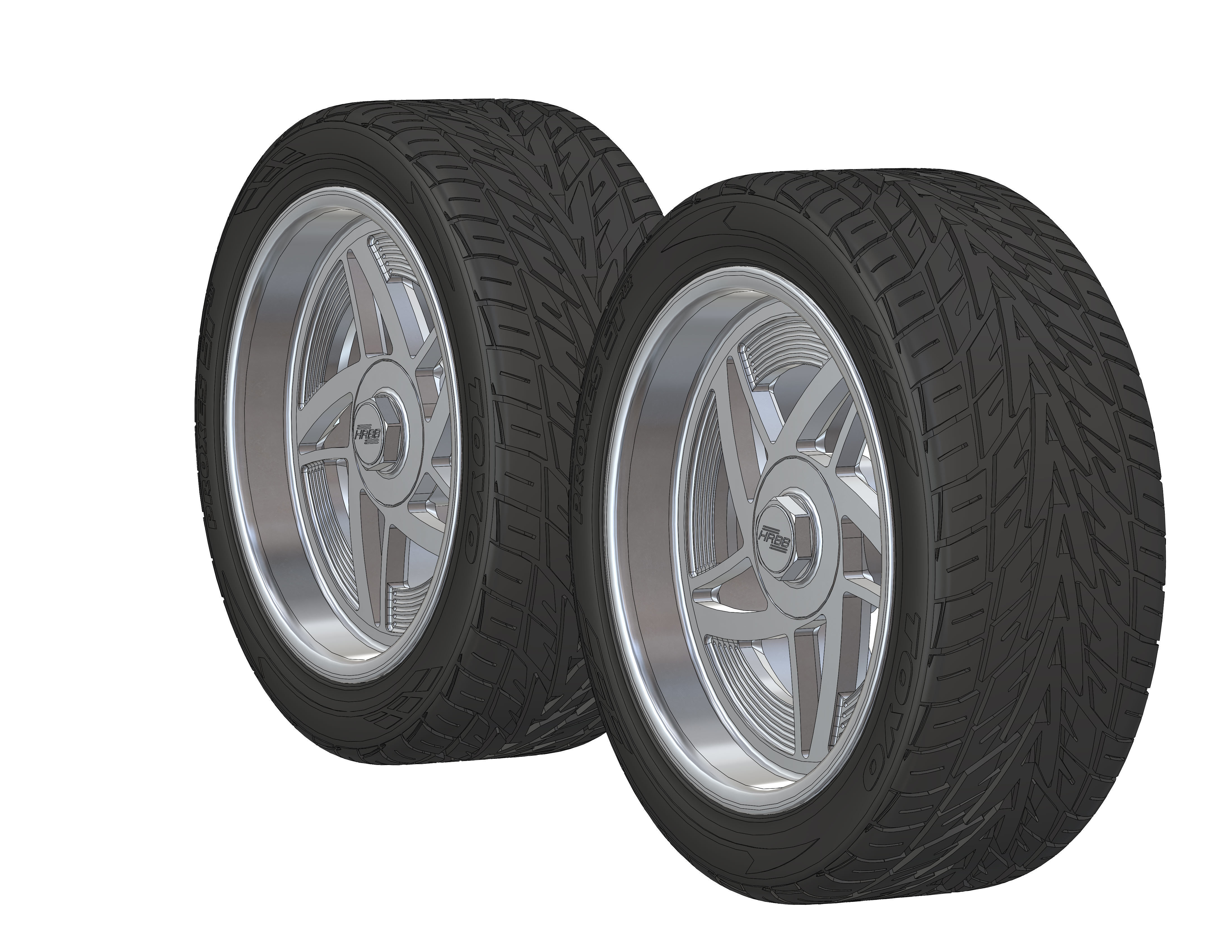 Custom wheels HRBB Speedstar for your scale model 3D print model_1