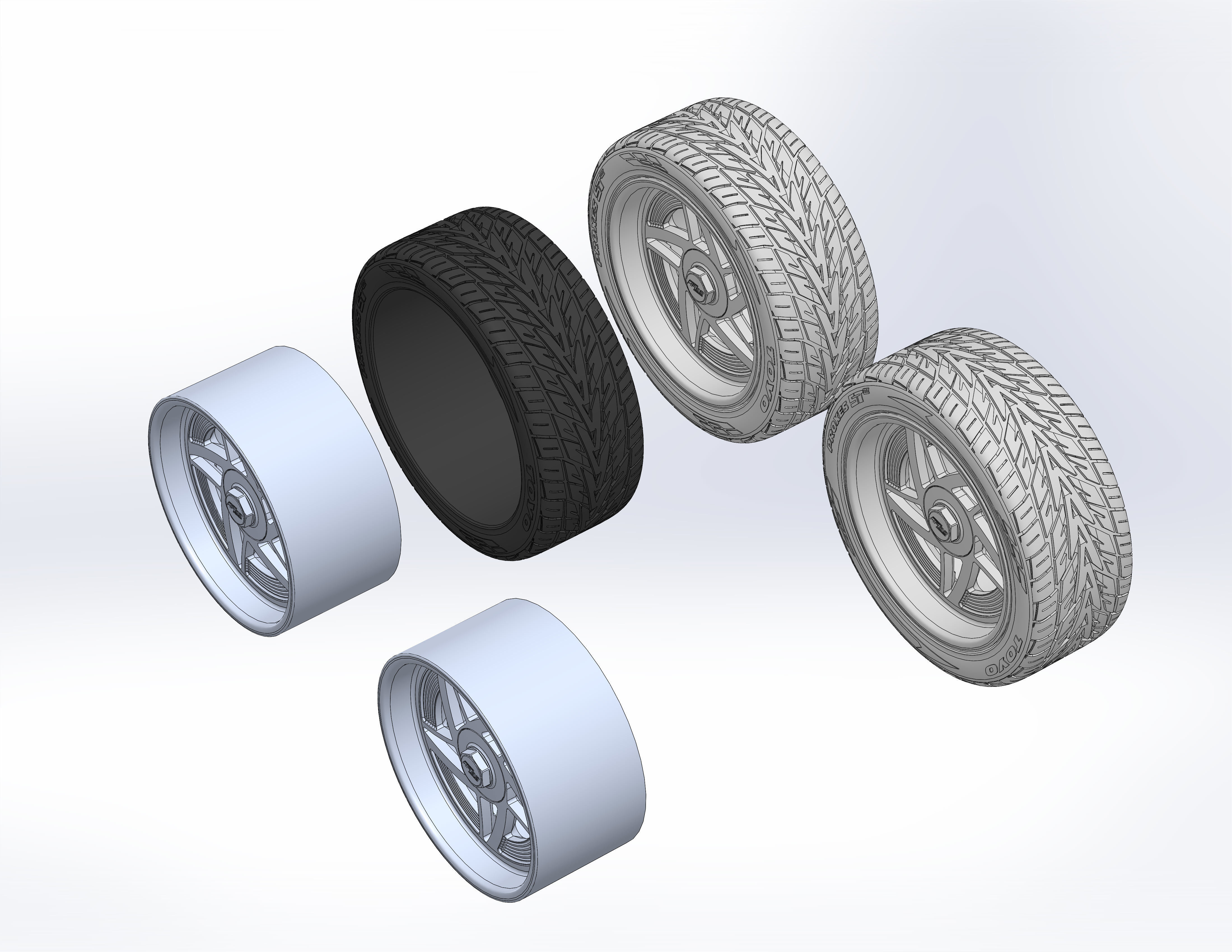 Custom wheels HRBB Speedstar for your scale model 3D print model_9