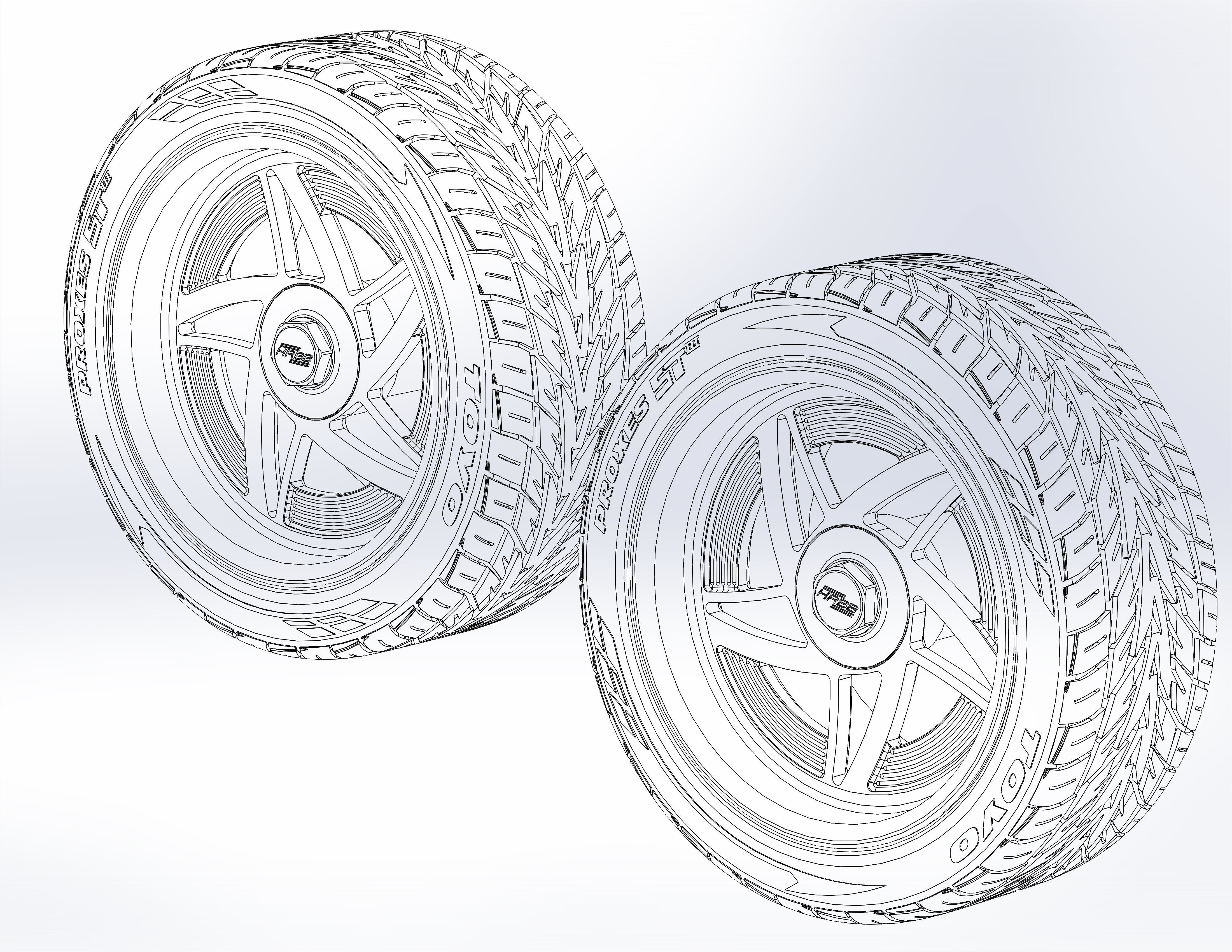 Custom wheels HRBB Speedstar for your scale model 3D print model_8