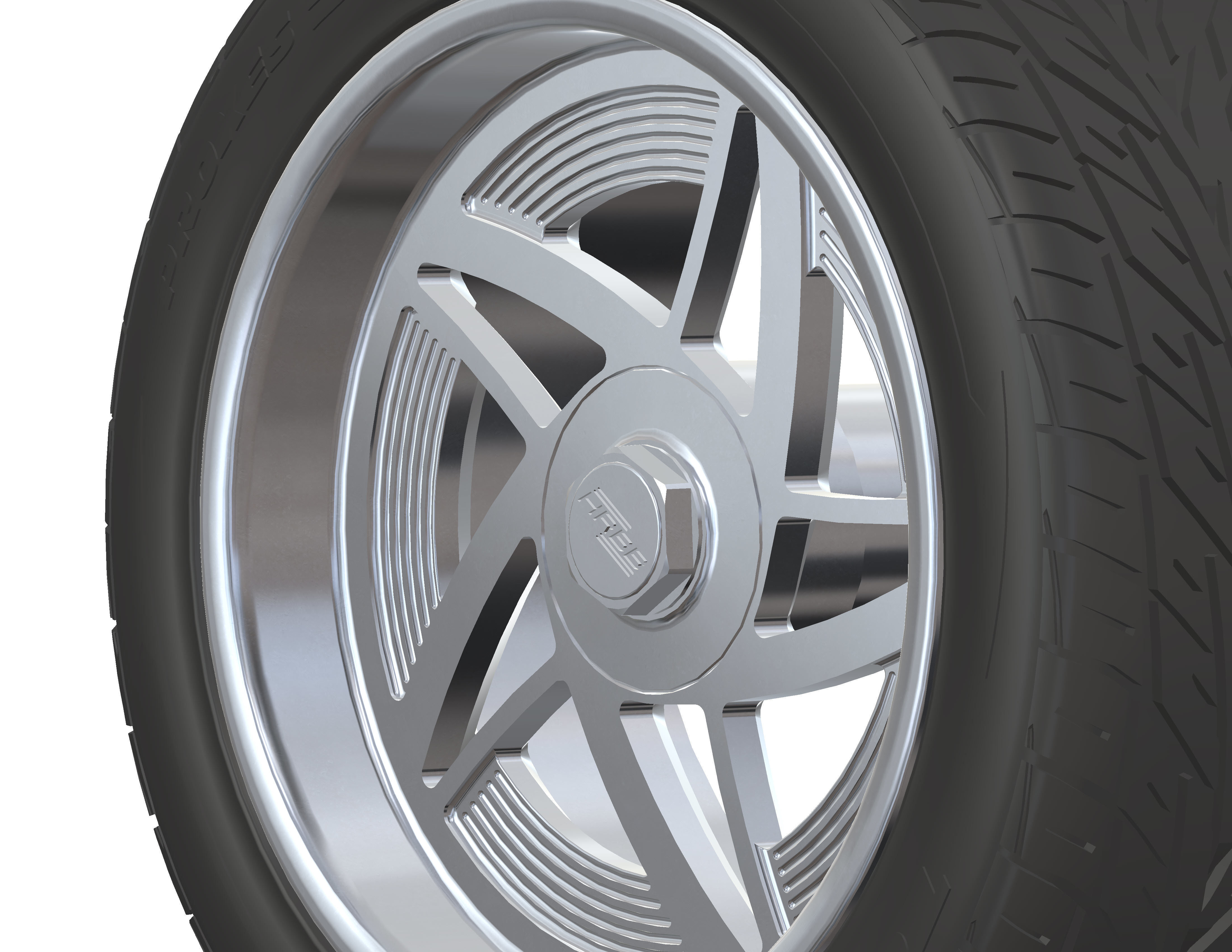 Custom wheels HRBB Speedstar for your scale model 3D print model_5