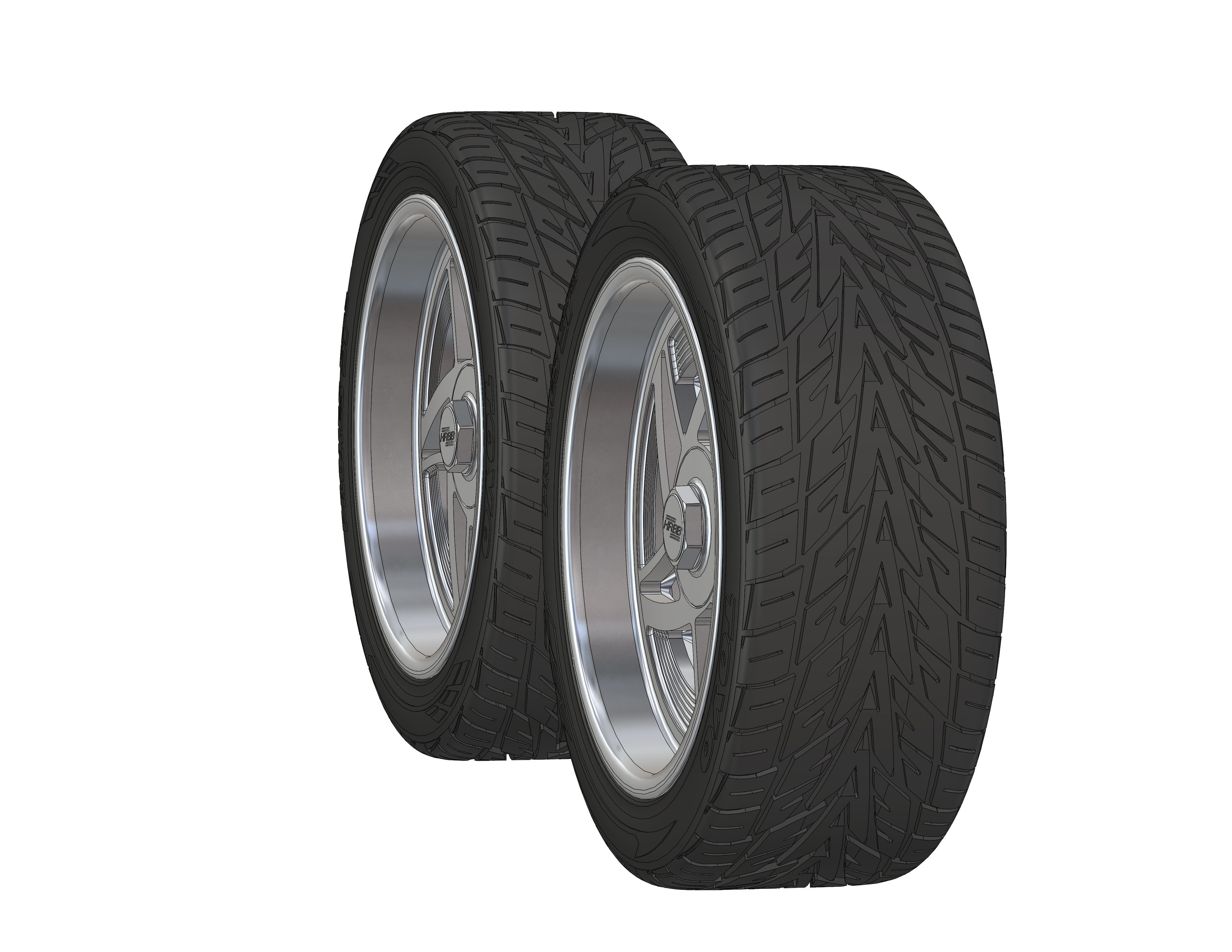 Custom wheels HRBB Speedstar for your scale model 3D print model_2