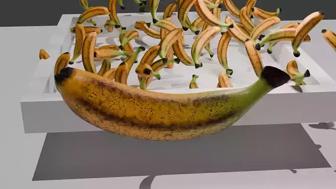 Banana Fruit Food 3D model