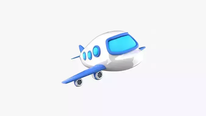 Plane 3D Illustration