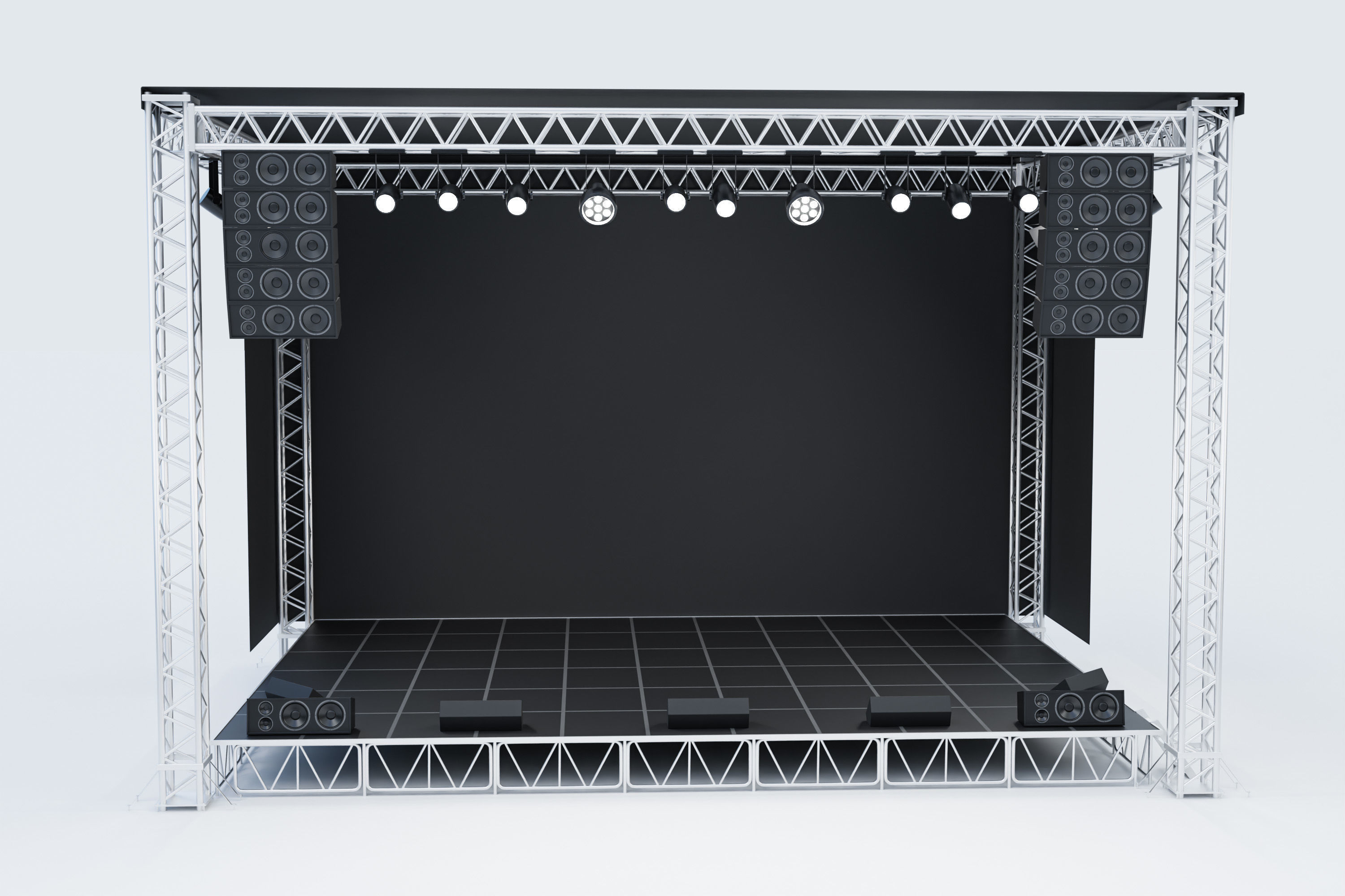 Concert Stage 01 3D model_1