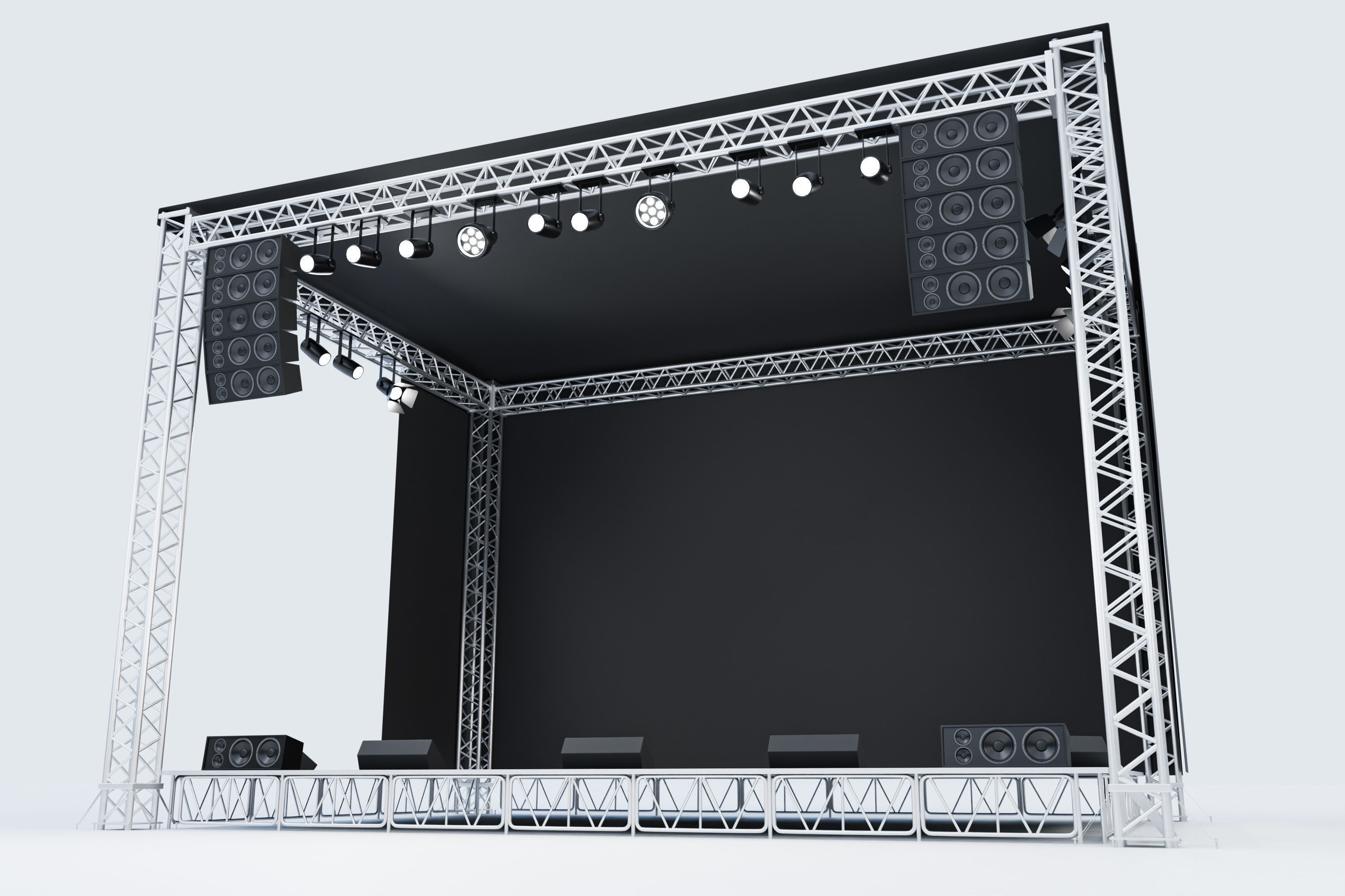 Concert Stage 01 3D model_3