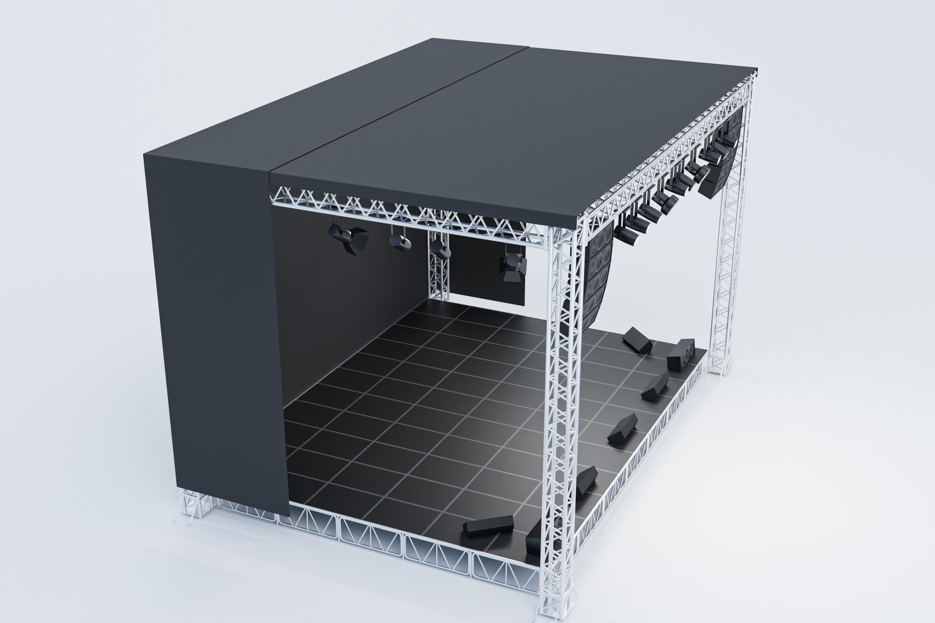 Concert Stage 01 3D model_13