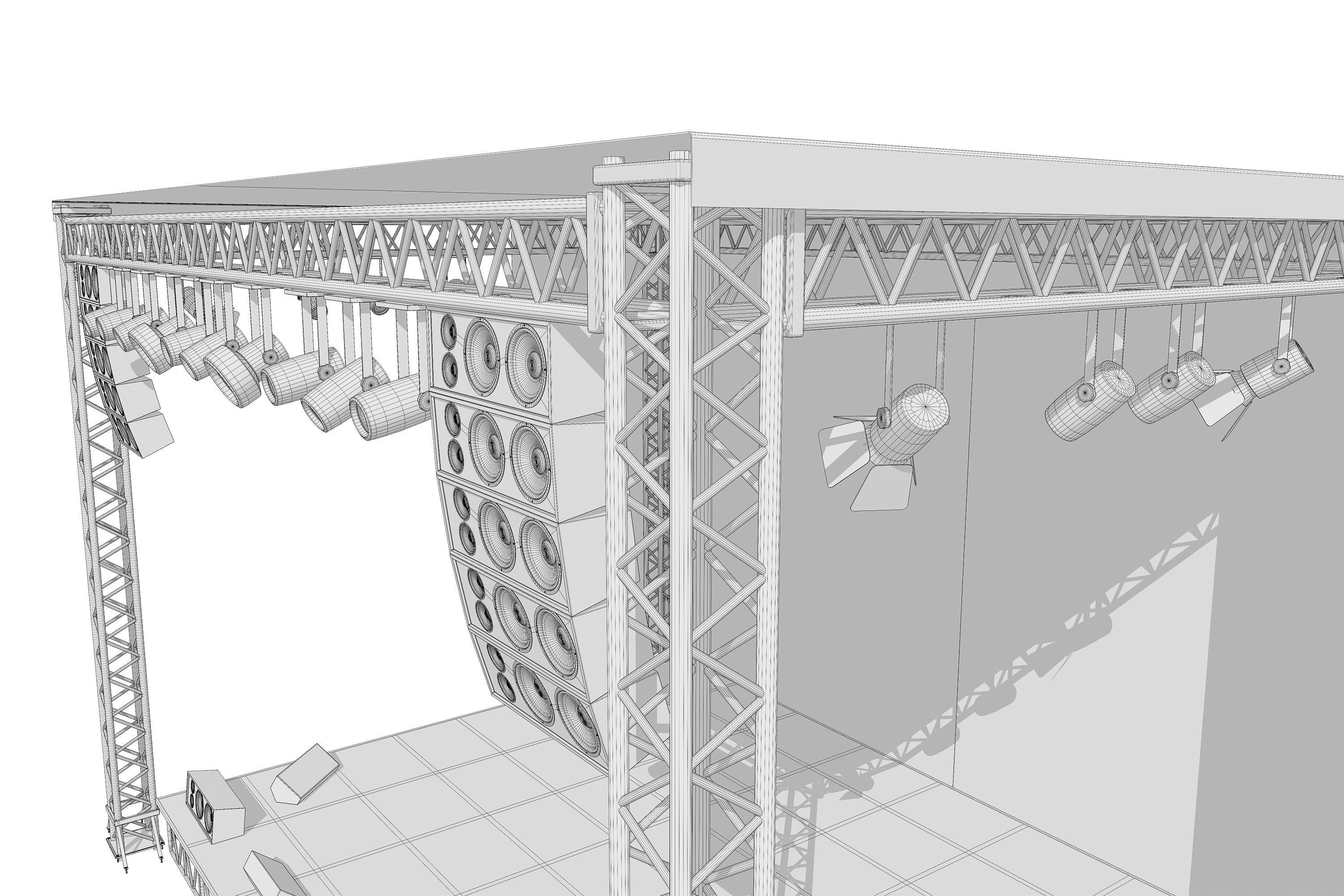 Concert Stage 01 3D model_19