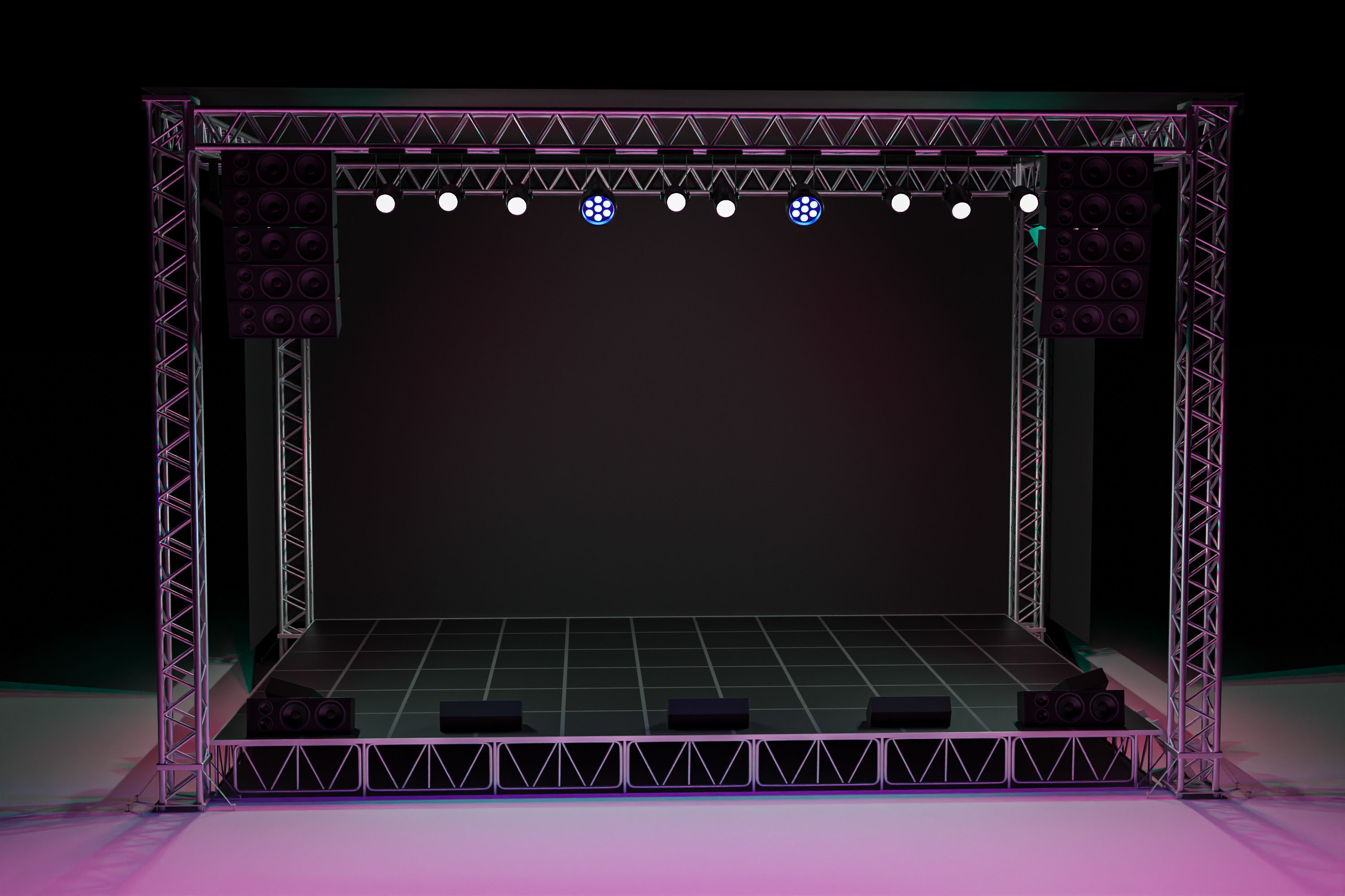 Concert Stage 01 3D model_11