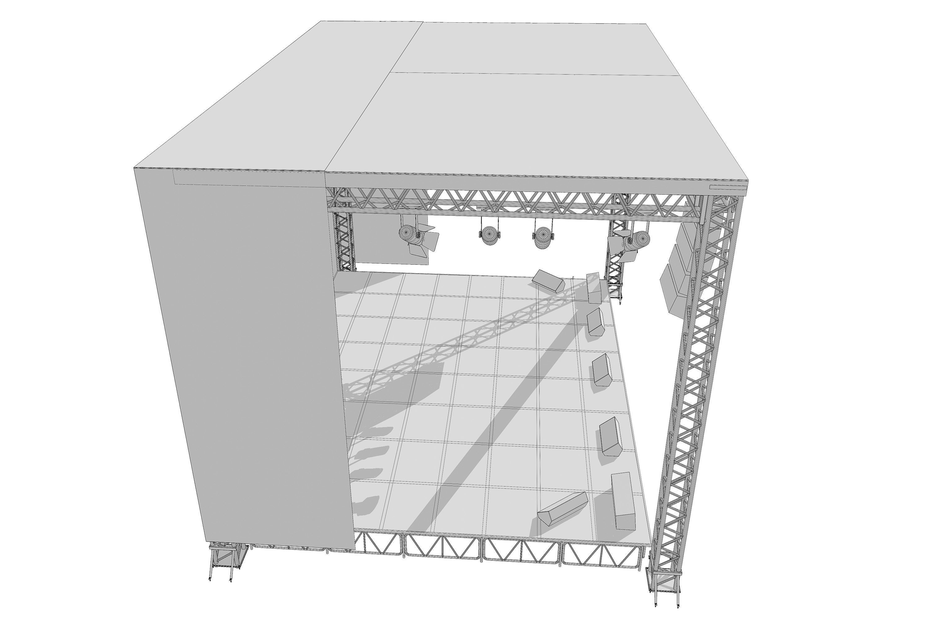 Concert Stage 01 3D model_15