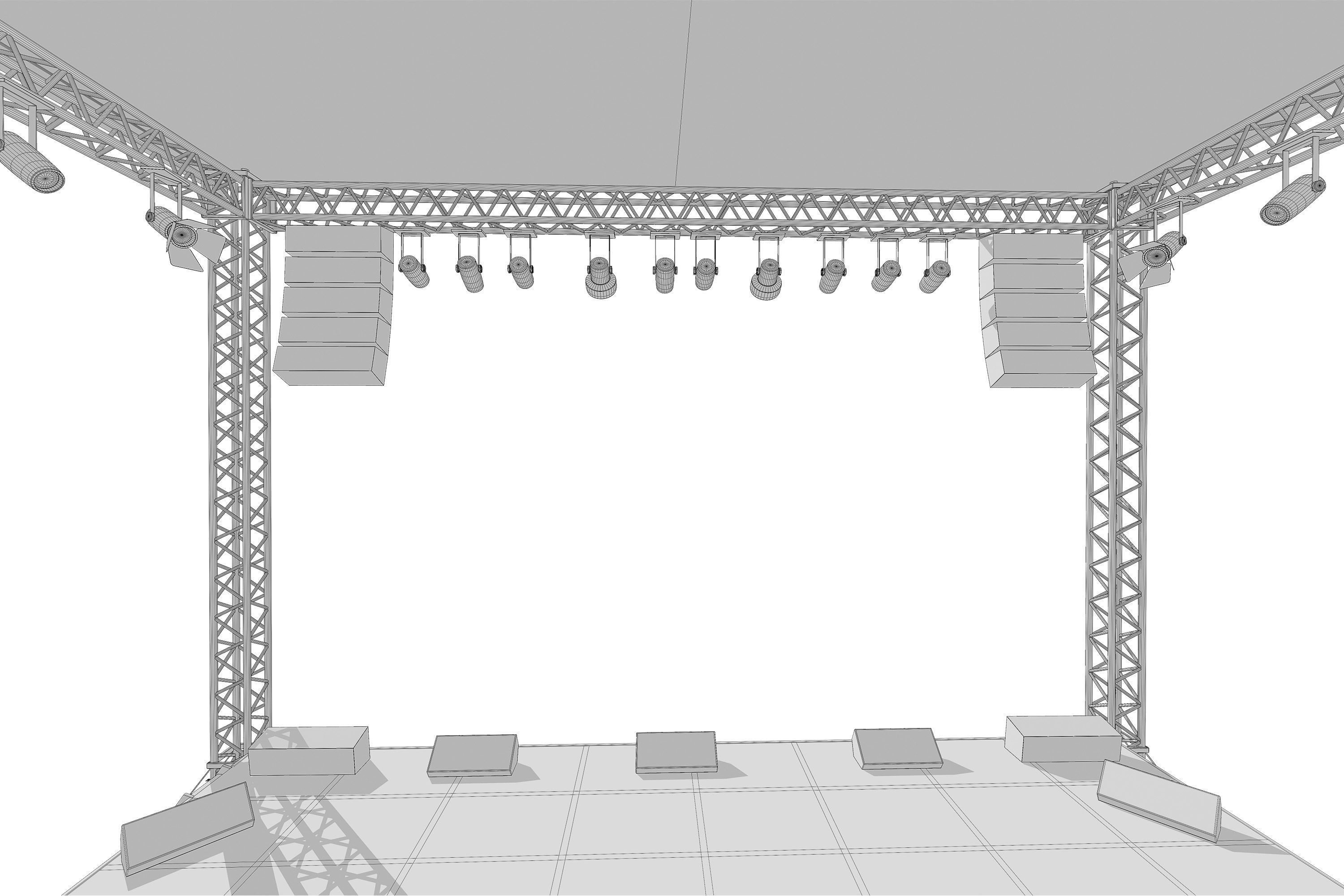 Concert Stage 01 3D model_14