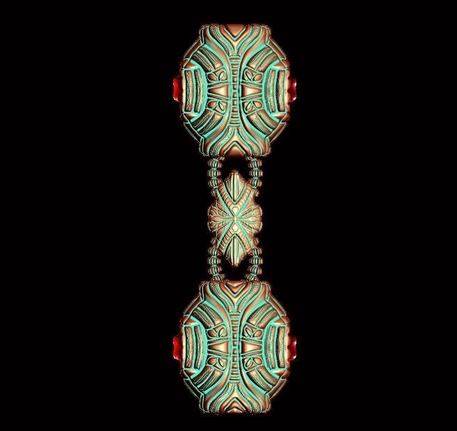 Designer Bracelet 200  3D print model_9