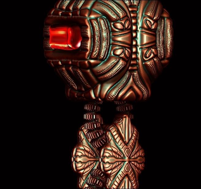 Designer Bracelet 200  3D print model_8