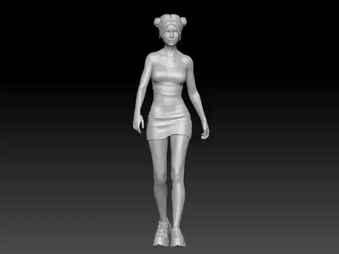 SUMMER GIRL WALKING 1