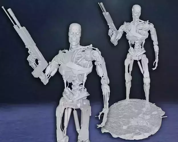 Terminator Genysis T-800 Endoskeleton Classic Figure 3d Model