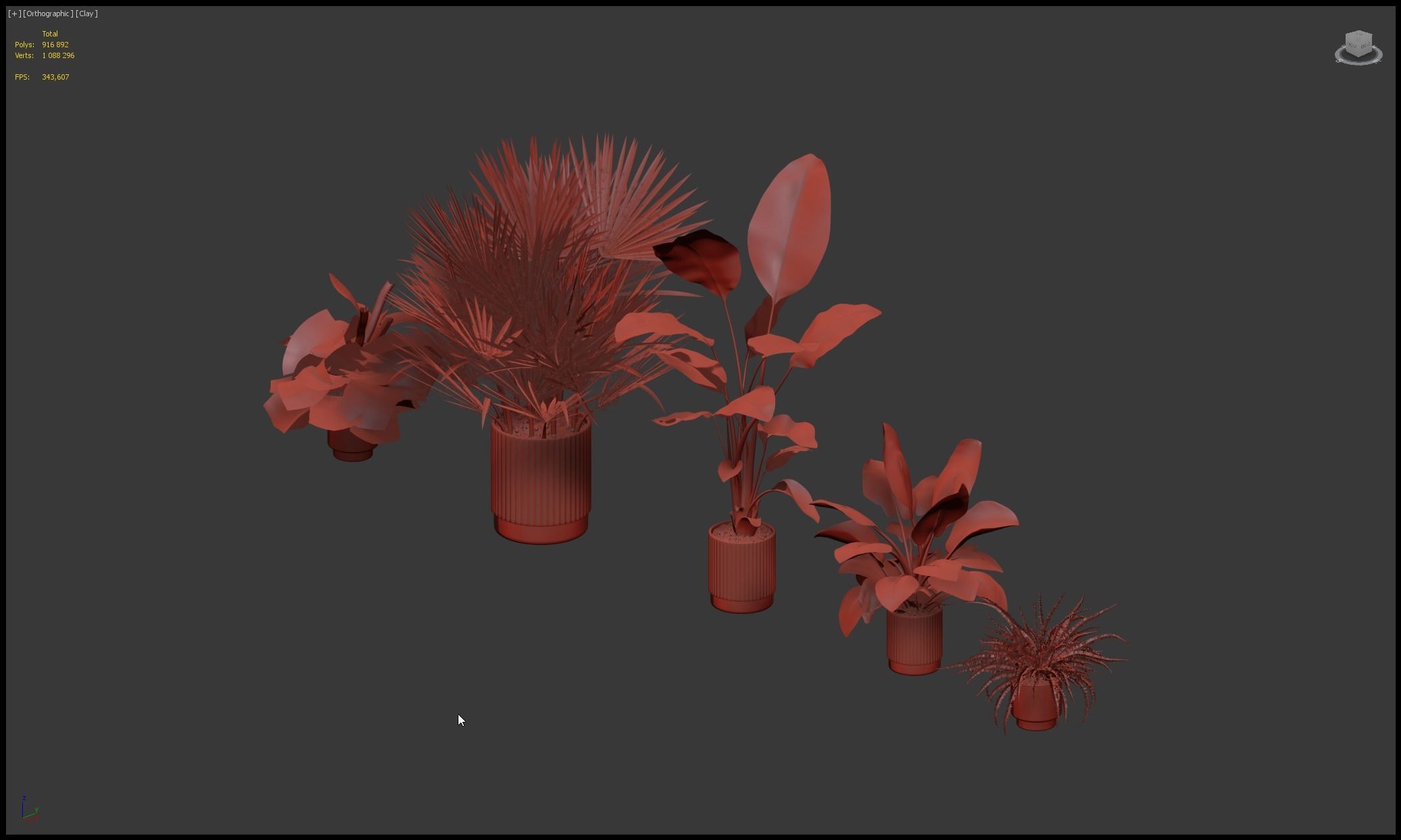 20 Photorealistic Flowers for Interiors - set 201 203 205 207 3D Model Collection_78