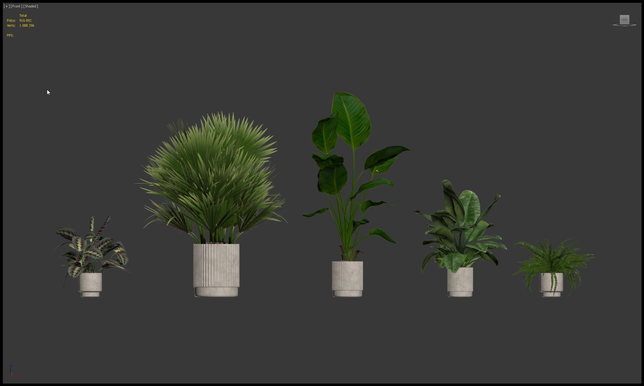 20 Photorealistic Flowers for Interiors - set 201 203 205 207 3D Model Collection_4