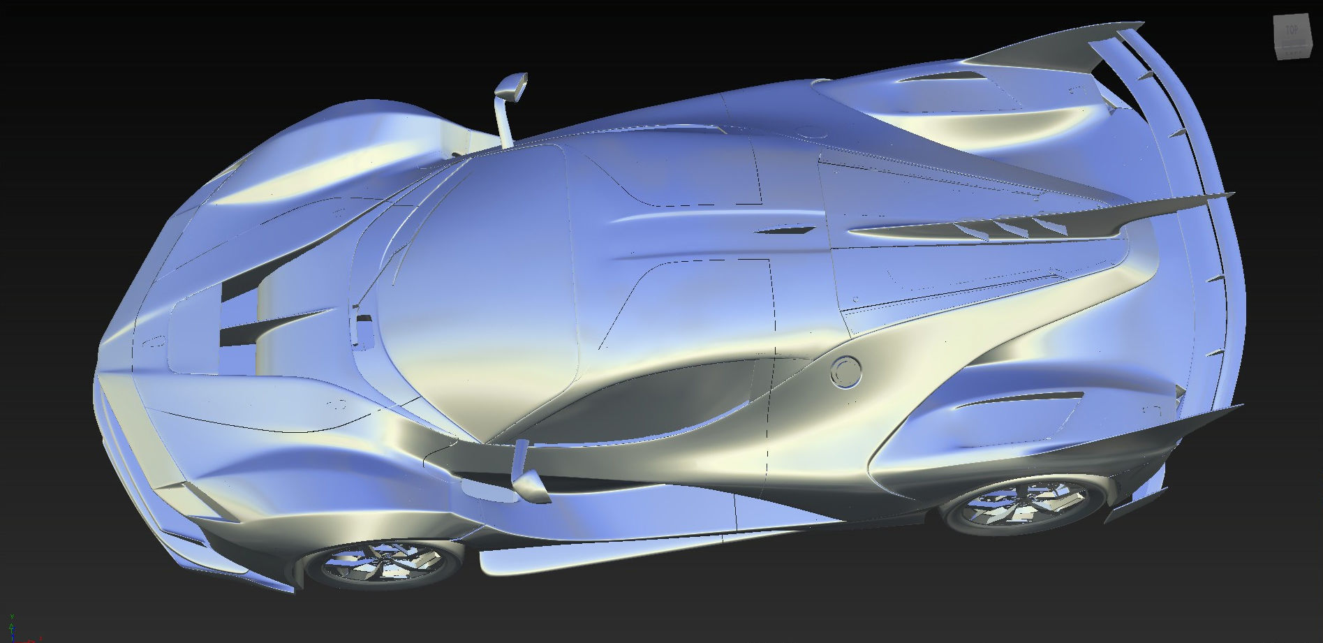 Ferrari FXX-K 2015 custom-Obj-Exterior 3D model_7