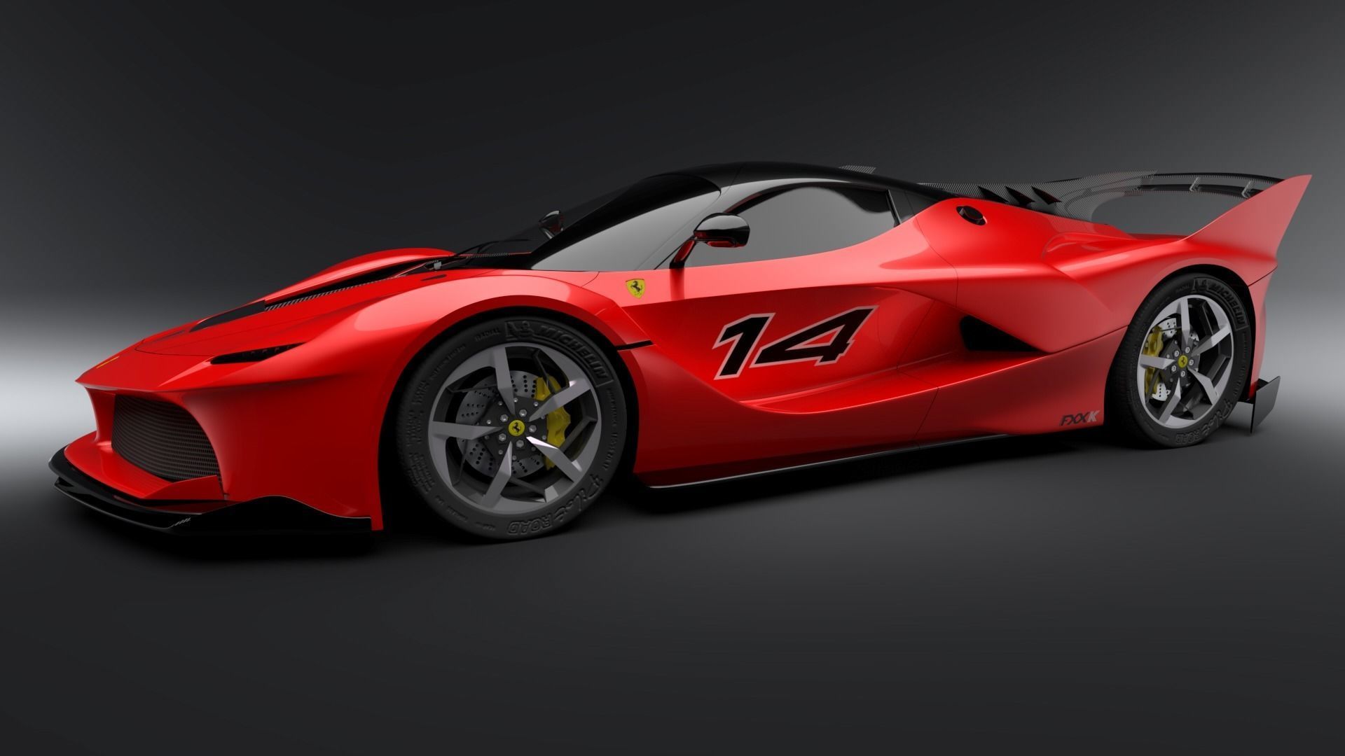 Ferrari FXX-K 2015 custom-Obj-Exterior 3D model_15