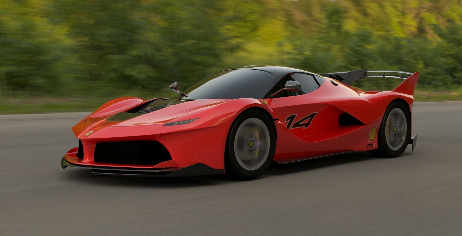 Ferrari FXX-K 2015 custom-Obj-Exterior 3D model_19