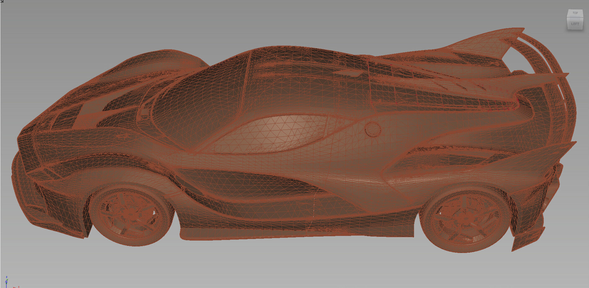 Ferrari FXX-K 2015 custom-Obj-Exterior 3D model_9