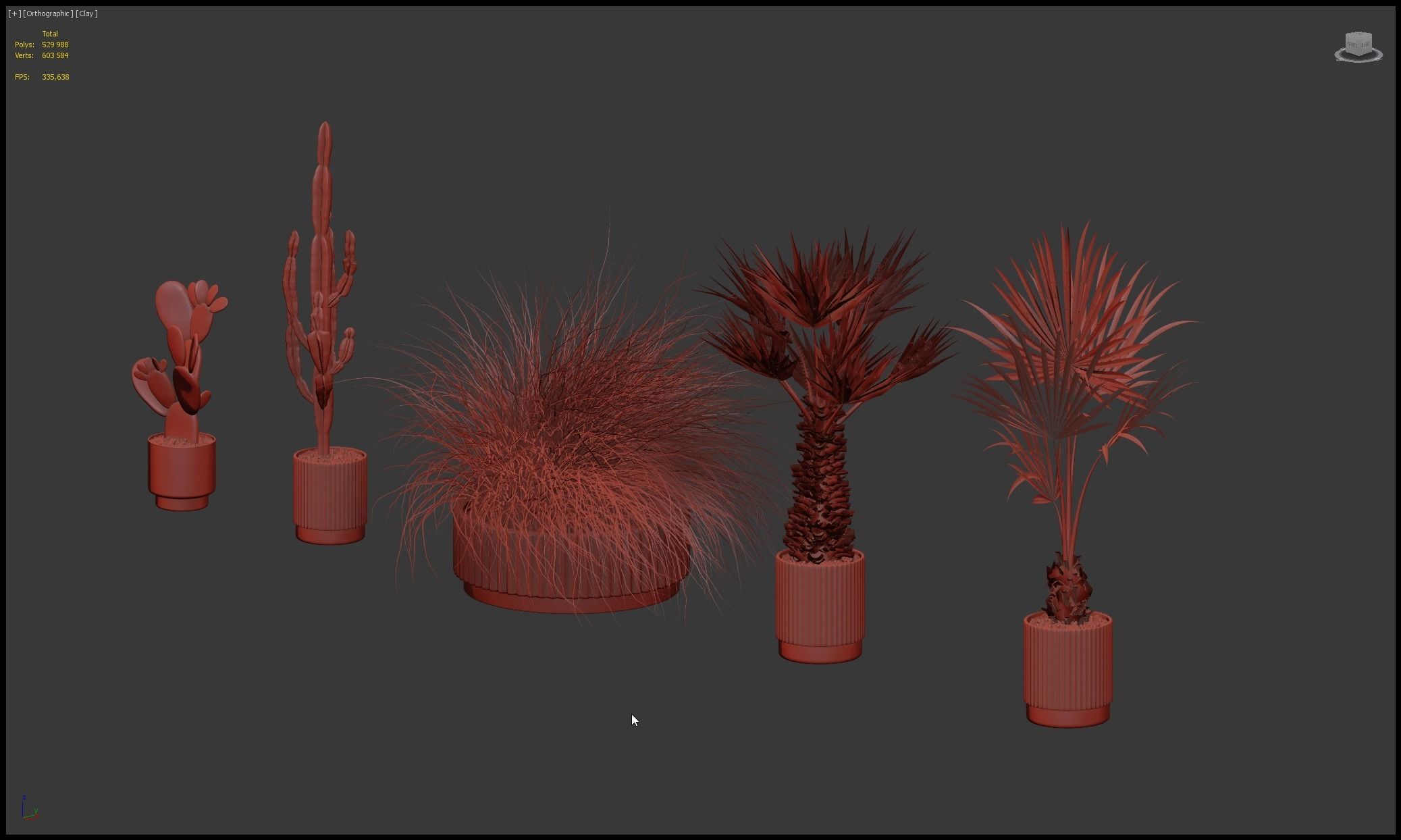 20 Photorealistic Flowers for Interiors - set 201 203 205 216 3D Model Collection_86