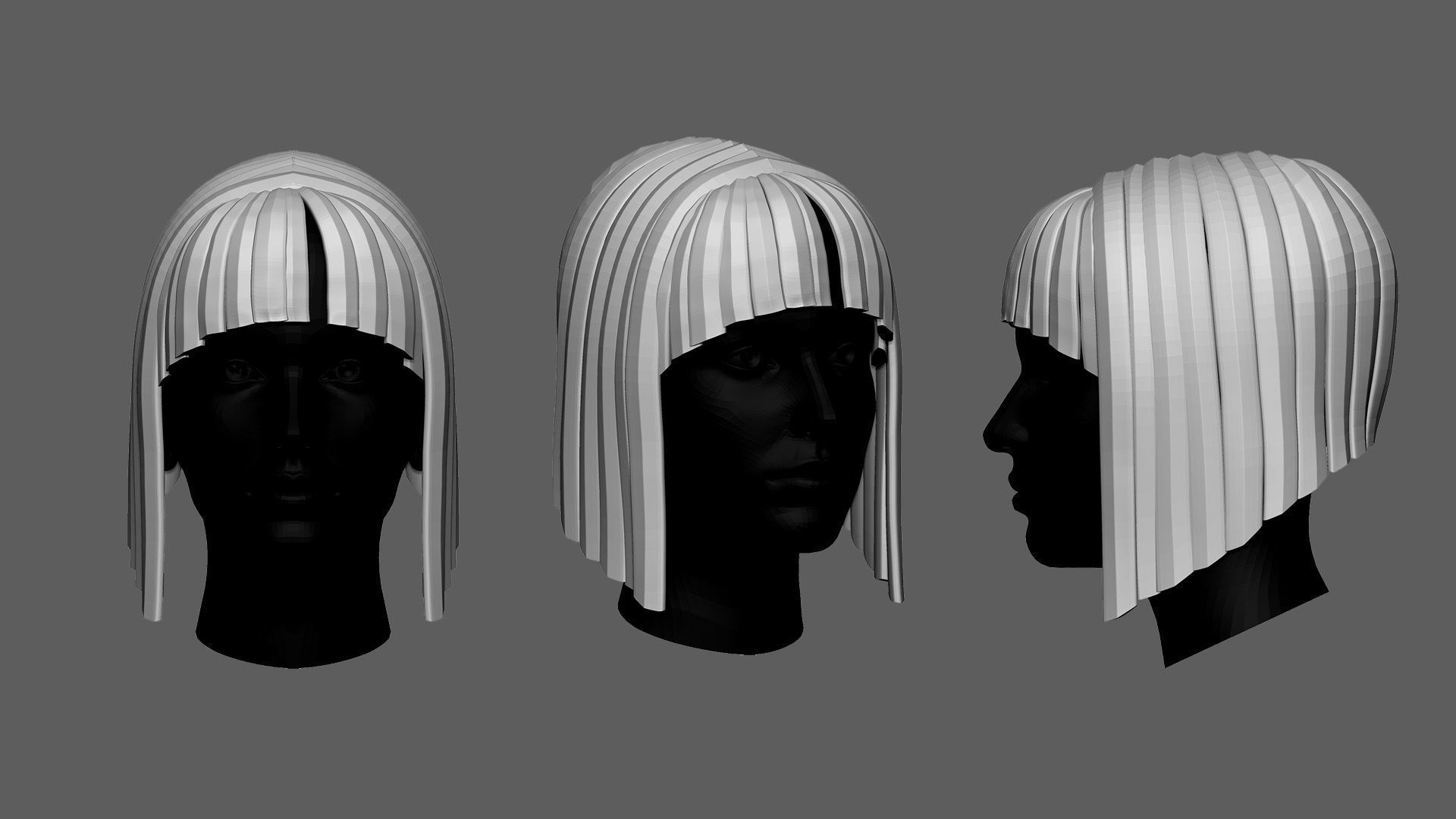 HairStyle 3D model_13