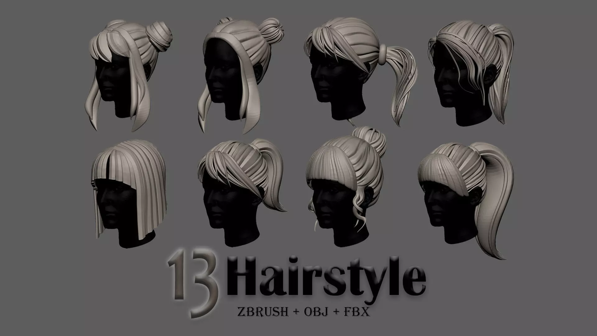 HairStyle 3D model_0