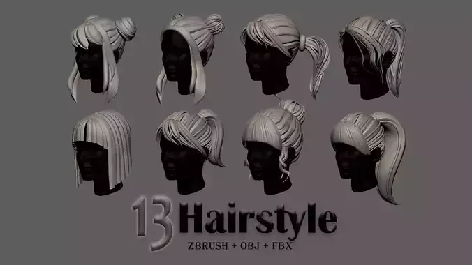 HairStyle 3D model